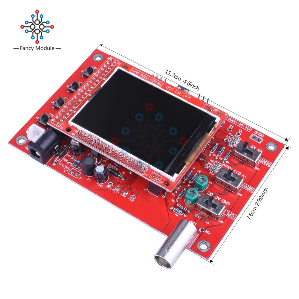 Полностью Собранный цифровой осциллограф diymore SMD 2 4 &quotTFT LCD 1Msps 0 -200 кГц 12 бит с