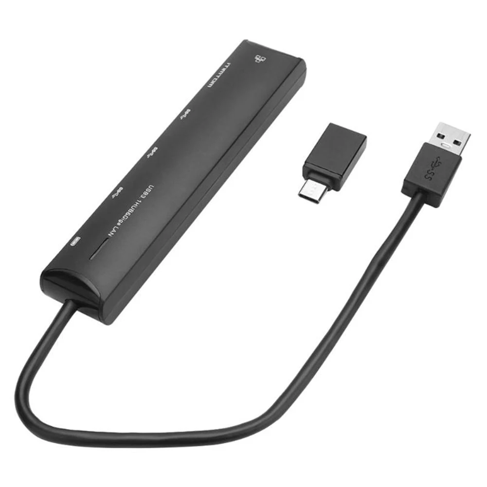 Дропшиппинг 3 Порты USB 0 для RJ45 концентратор Gigabit LAN Ethernet адаптер с C коннектор