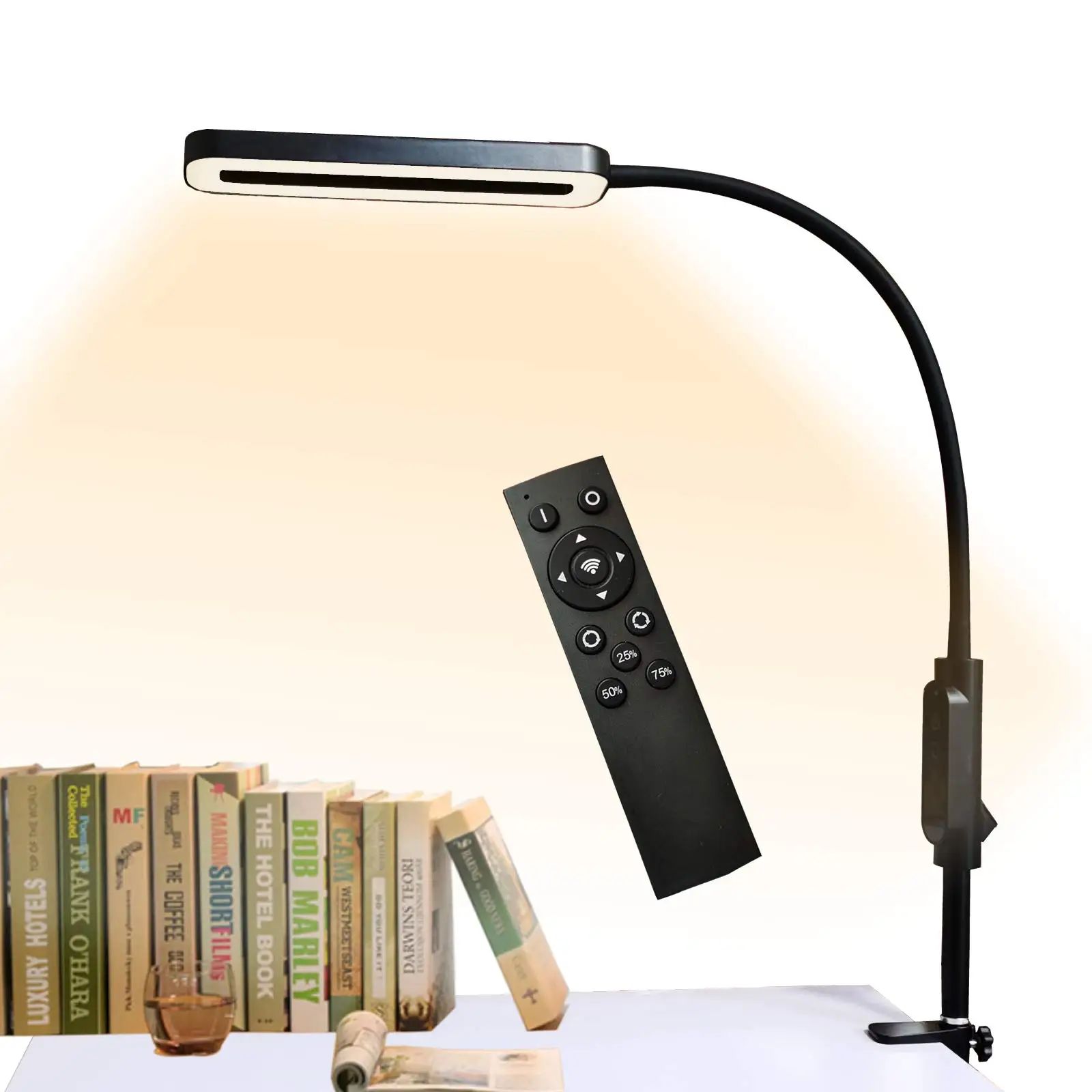 

LED Desk Lamp with Flexible Gooseneck Table Clamp Dimmable 10-100% Brightness 3 Color Modes For Study Reading Work Office