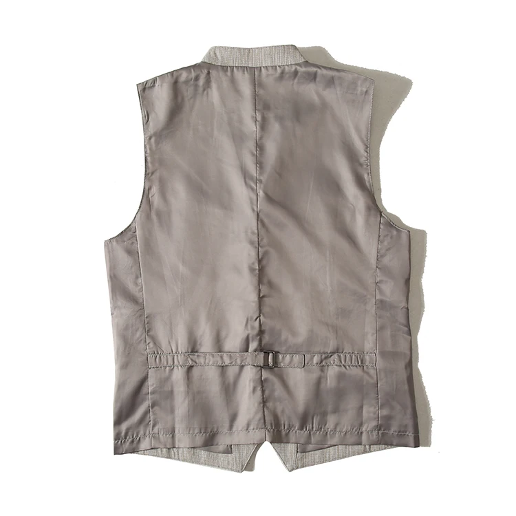 Весенне летний новый мужской жилет из пенькового хлопка с отворотом Мужской