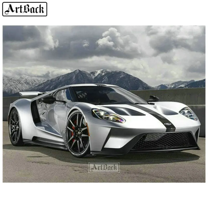

5d full square & round diamond painting sports car landscape diamond mosaic 3d resin diamond embroidery craft sticker