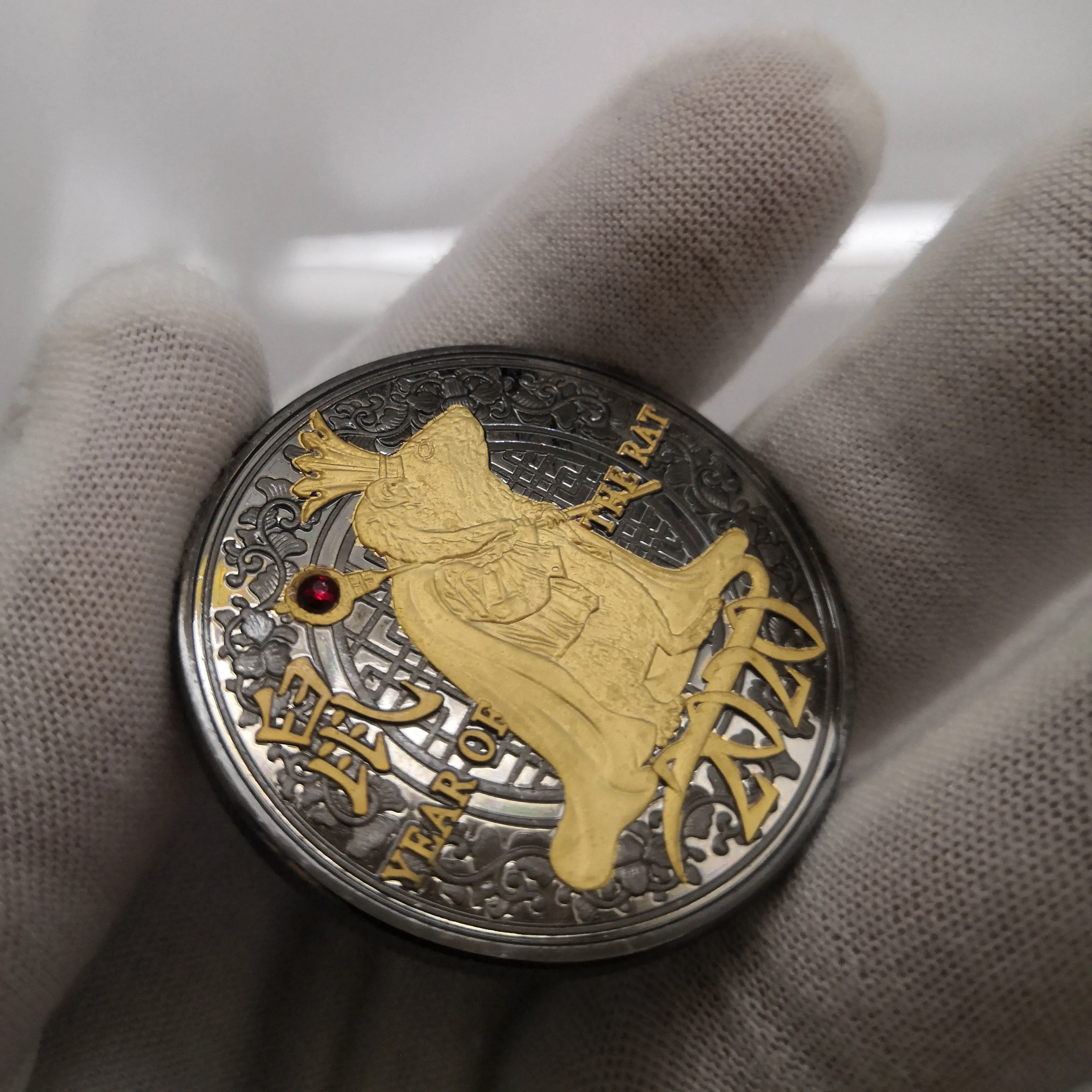 5pcs/lot 2020 Rat Year Challenge Coin Chinese Zodiac Souvenir Collection Art Craft Drop Shipping | Дом и сад