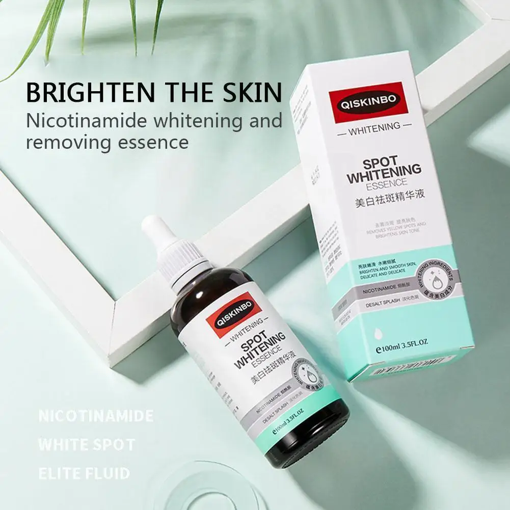 

100ml Whitening and anti-freckle essence Remove Dark Fade spots M8H1 Serum anti-dark Circles Freckles Brightening Moisturiz U9Y7