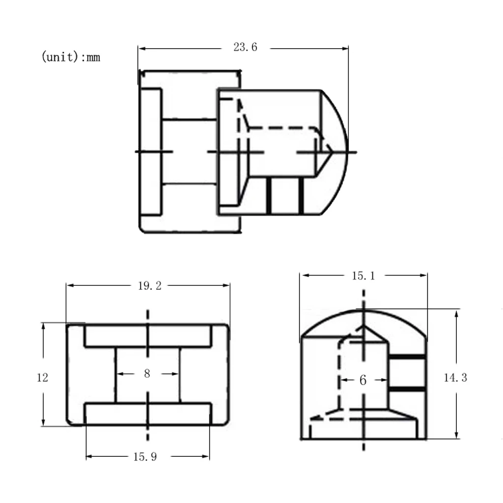 

2 Pcs Guitar Dome Knobs Top Hat Knobs for Electric Guitar Bass Potentiometer