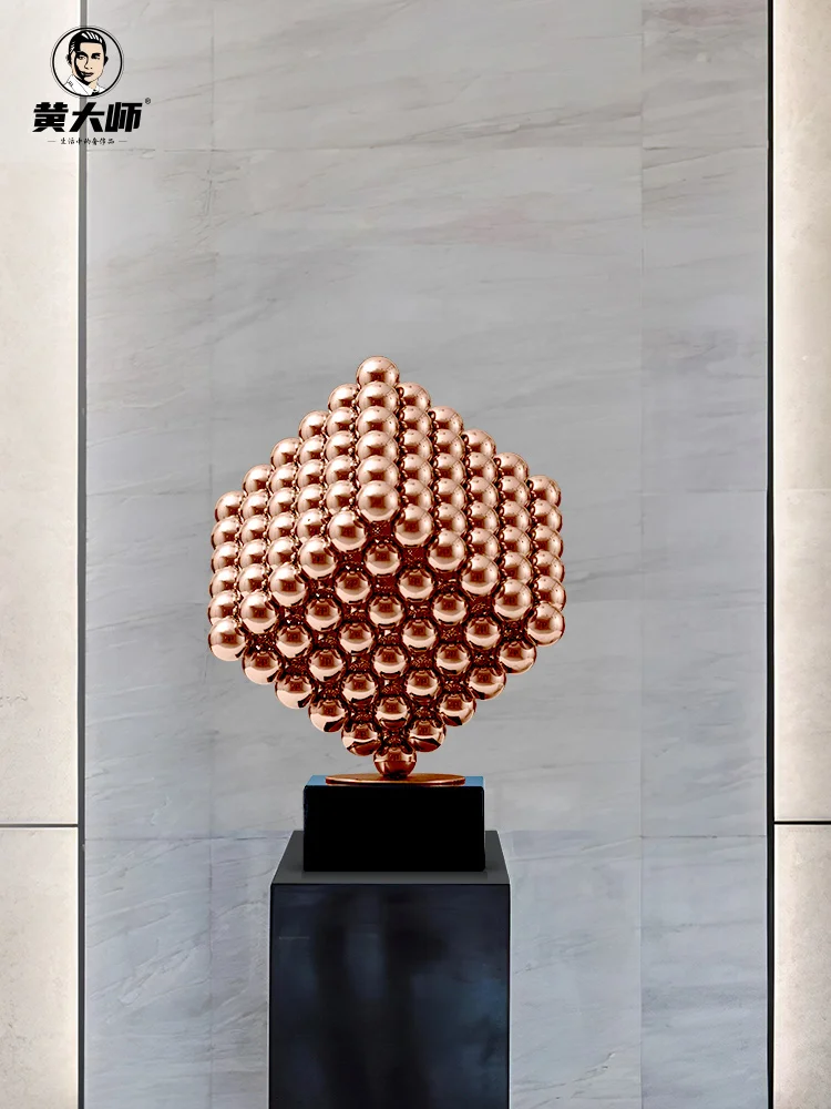 

Creative stainless steel sports sculpture home decor crafts room decoration office sports ornament study Rubik's Cube statue