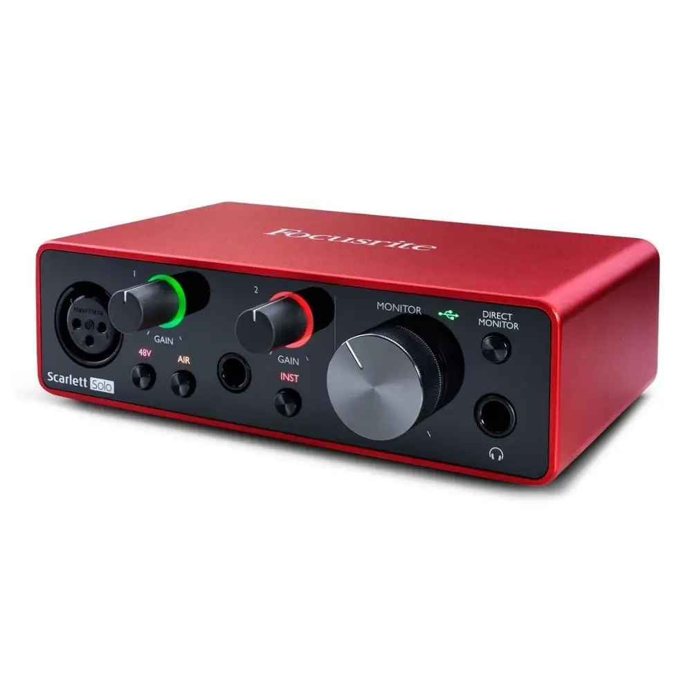 Усилитель для наушников Focusrite Scarlett Solo 3-го поколения звуковая карта 24 бит/192 кГц