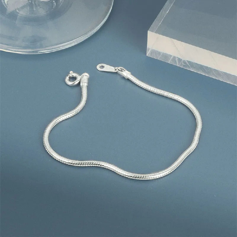 

Женский браслет из серебра 925 пробы, с цепочкой-змеей