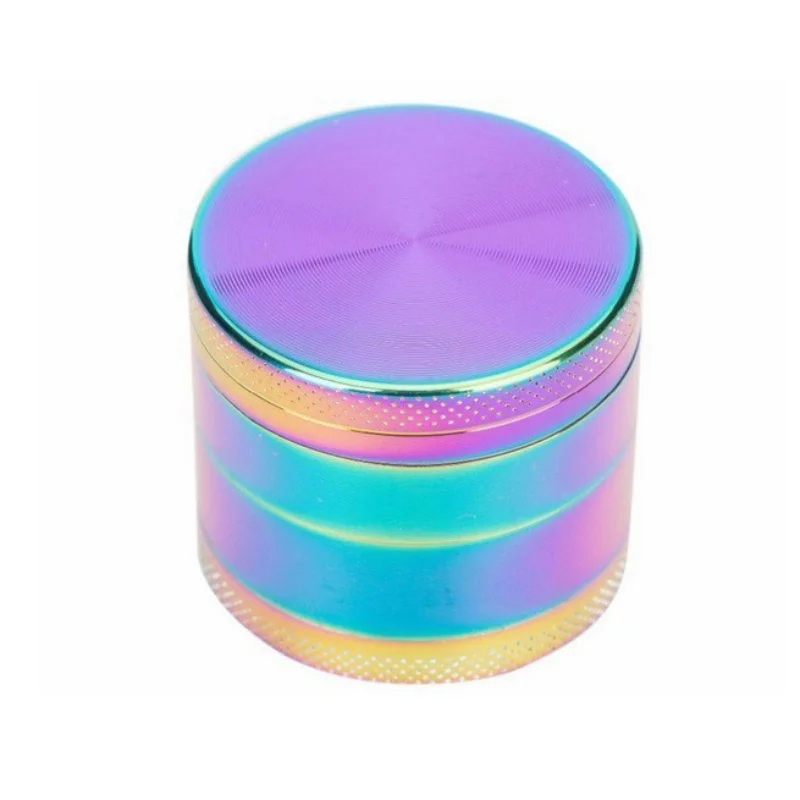 Точильщик для табака цветная трава Радужная ослепляющая металлическая дробилка