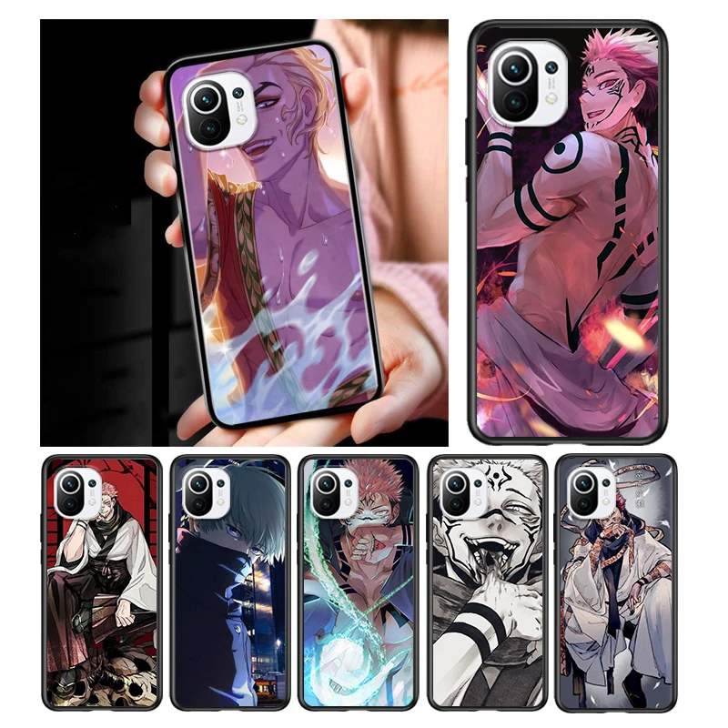 

Cartoon Anime Jujutsu Kaisen for Xiaomi Mi 11 10 Ultra 11T 10T Note10 Pro Lite 11i 10i 10S 5G Soft Black Phone Case Cover