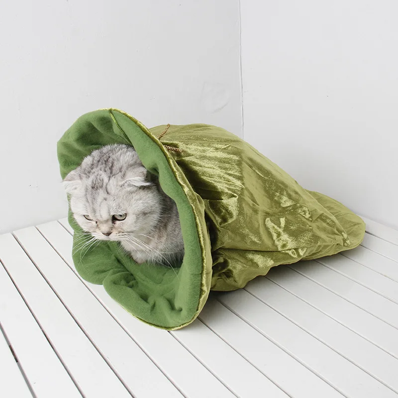 

Removable Cats Bed cat litter Sleeping Bag Home Supplies Products for Cats Large Pet Dog Bed Cat is House Cave Comfortable
