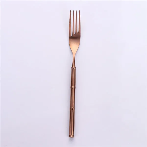 Портативный набор из розовые золотые столовые приборы столовых приборов вилка