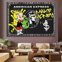 street graffiti painting alec monopoly art canvas painting oil painting poster morden wall art picture in livingroom decor home