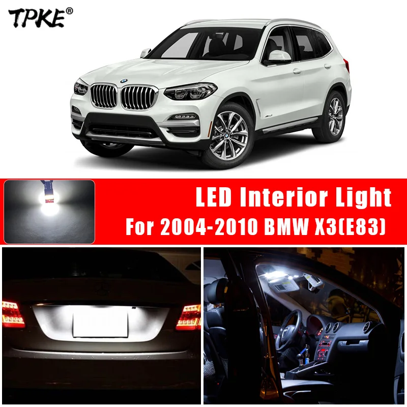 Белые светодиодный лампы TPKE 17X без ошибок посылка для 2004-2010 BMW X3(E83) светильник