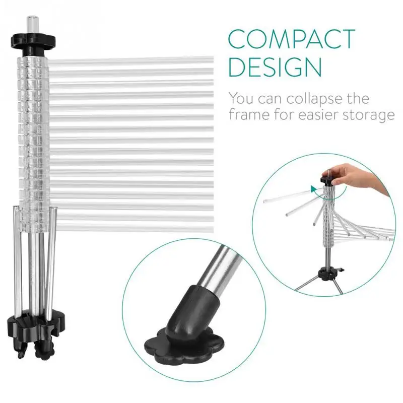 

Kitchen Spaghetti Stand Manual Hanging Noodle Holder Easy Clean Foldable Pasta Drying Rack Rotation Accessories Home Tools