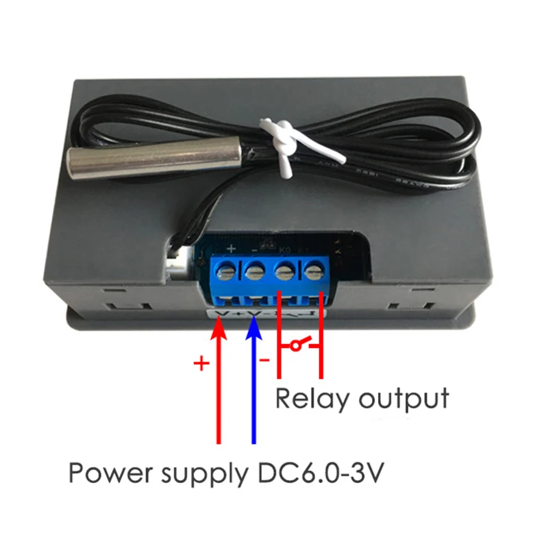 -WT01 0-30V зонд линии цифровой контроль температуры светодиодный дисплей термостат