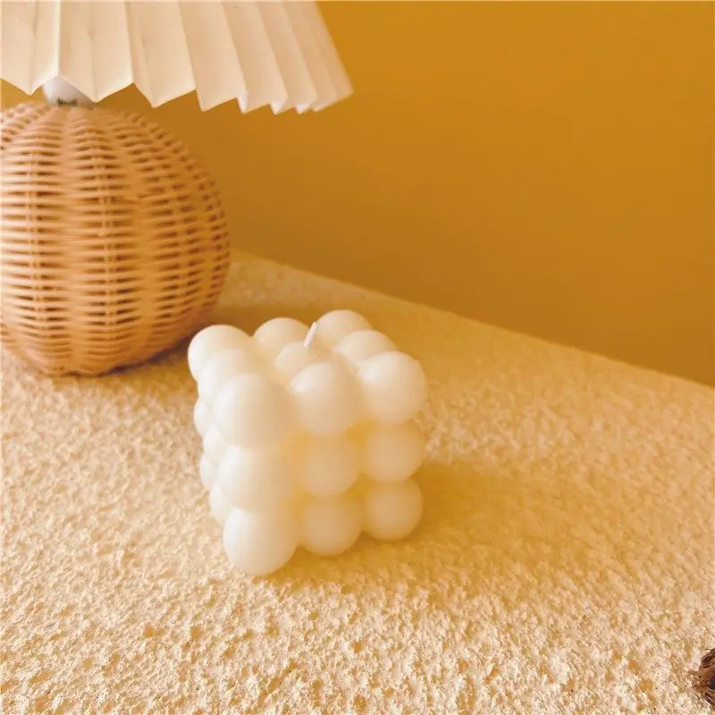 Декоративные свечи ароматические Ins маленькие Пузырьковые кубики соевый воск