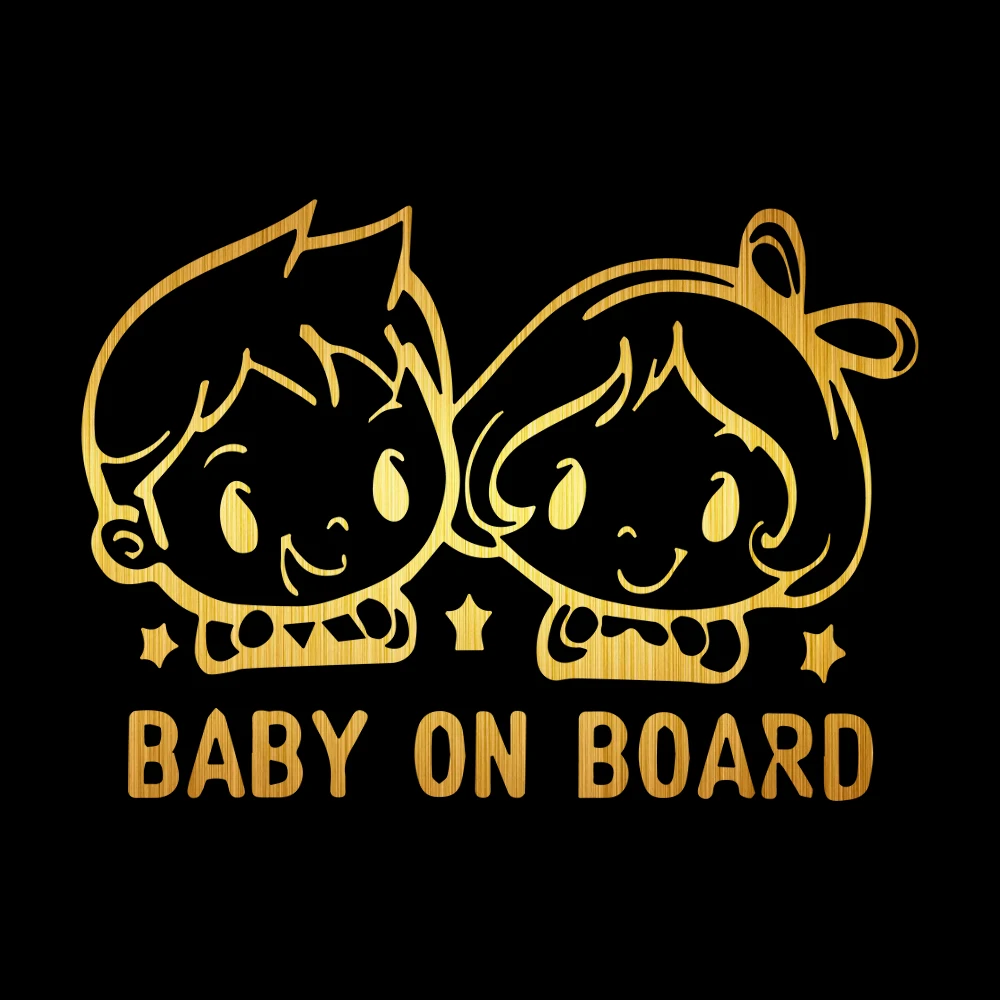 Виниловые наклейки на стену Twin Baby on Board стикеры окно виниловые для дома офиса