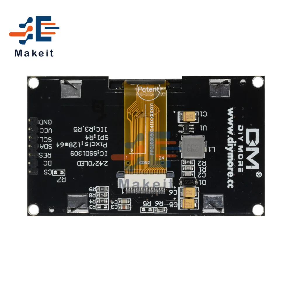 Модуль OLED дисплея 2 42 дюйма 42x64 плата с ЖК дисплеем HD 128x64 модуль IC I2C SPI Serial SSD1309 для