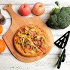 Бамбуковая Корка Для Пиццы деревянная сервировочная сковорода для сыра и чашек доска для пиццы весло разделочная доска с ручкой