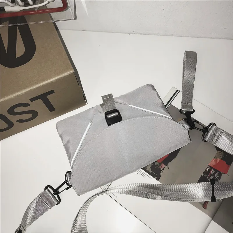 Маленькая квадратная сумка через плечо в стиле хип-хоп Женская дорожная из ткани