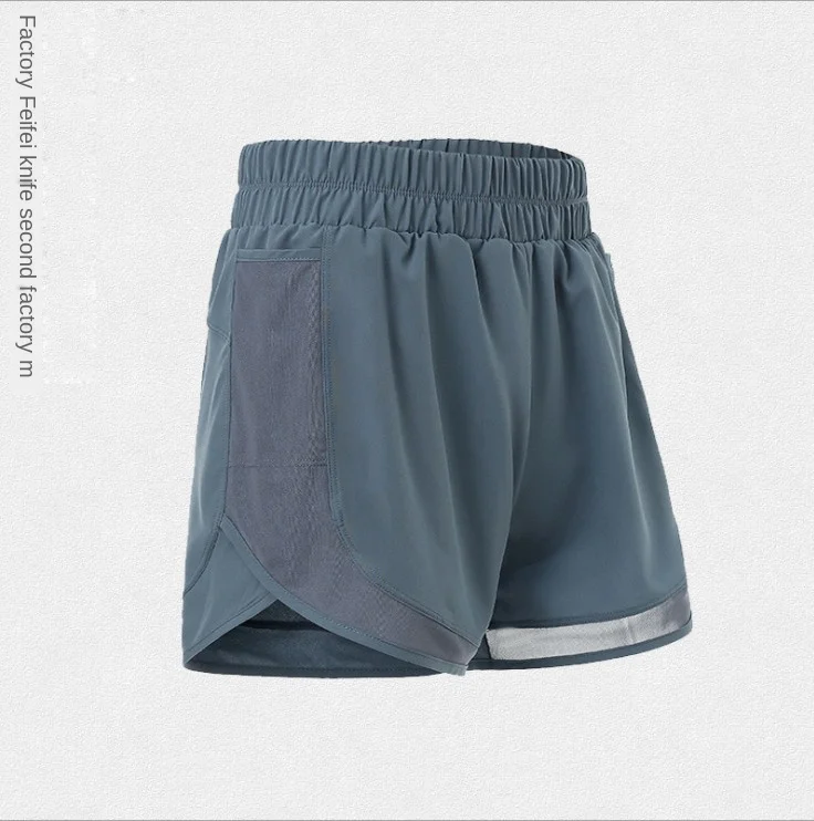 Женские спортивные шорты с сетчатым карманом для йоги спортзала фитнеса