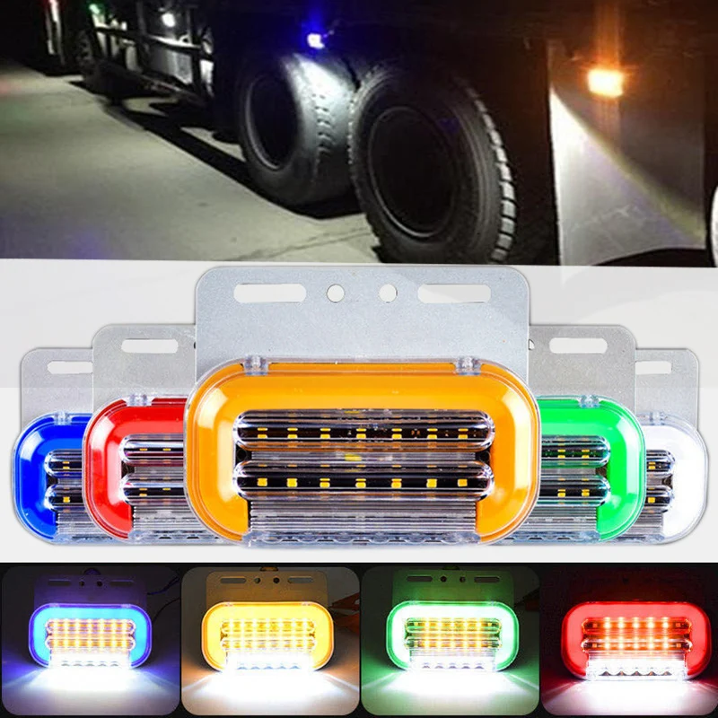 

1PC 12V LED Car Truck Side Marker Lights External Signal Indicator Lamp LED Side Maker Universal Truck trailer Van Bus