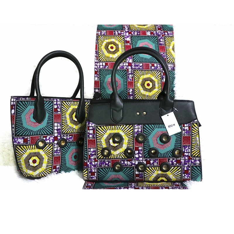 Высокое качество африканская мода Набор сумок энакра подходящая восковая ткань