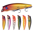 1 шт. Поппер, рыболовные приманки 9,2 см, 11,5 г, плавающие воблеры, жесткие искусственные приманки, кренкбейты, морская окунь, приманка, искусственная Рыболовная Снасть