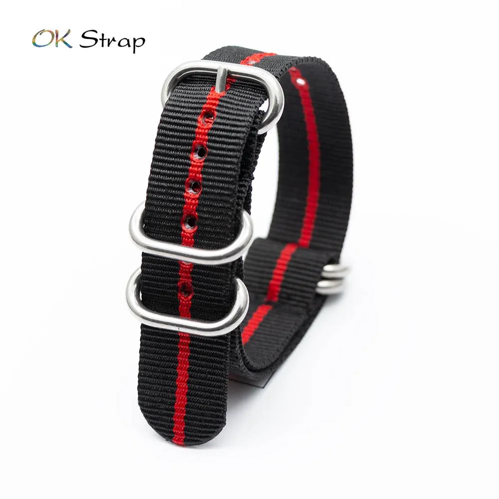 

For 18mm 20mm 22mm 24mm NATO ZULU Replacement Watch Strap Nylon Braid Watchband for Silver /Black/Gold Buckle Bracelet