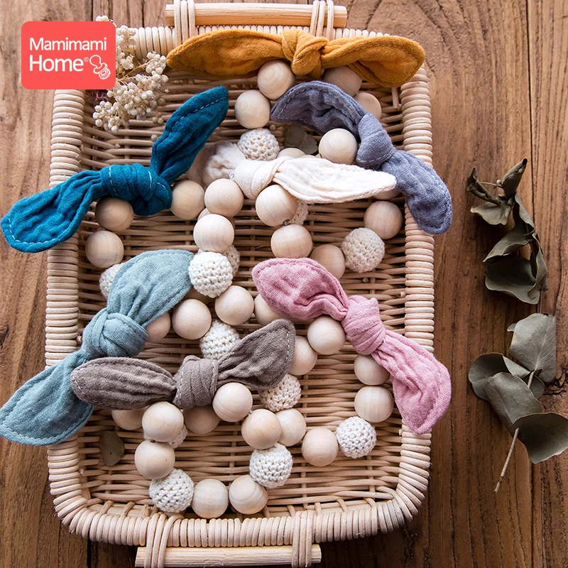 1 шт Детские деревянный Прорезыватель для зубов кормления Браслеты погремушка