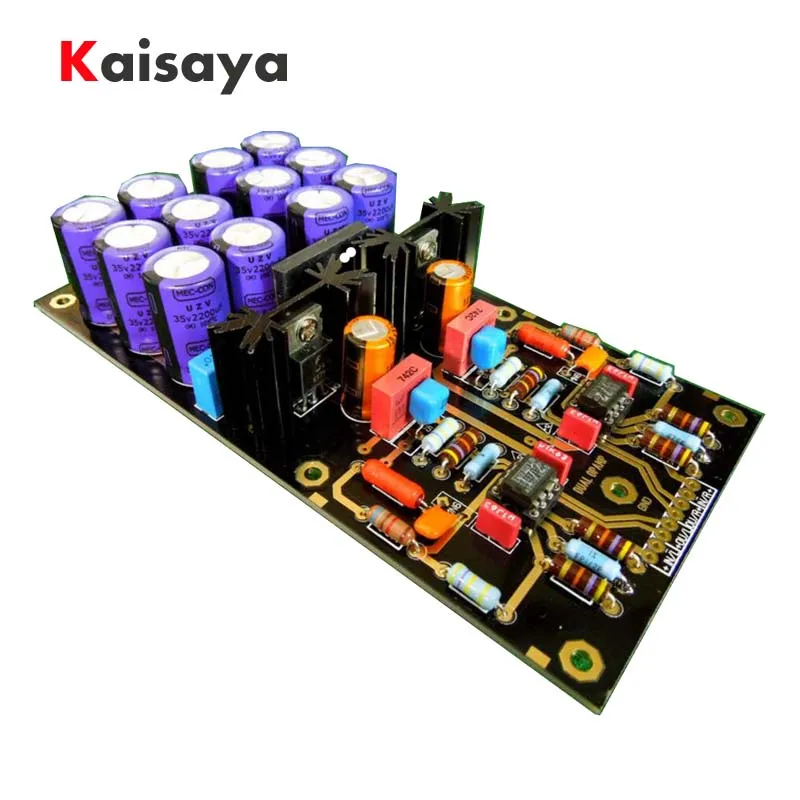 

MM Amplifier Board Gold-plated PCBA Turntables Phono Opa2277 Germany DUAL Circuit Attenuated RIAA Purple 35V Capacitor HIFI