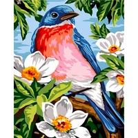 gatyztory picture diy painting by numbers kits birds animals drawing coloring by numbers handmade acrylic paint for home decor