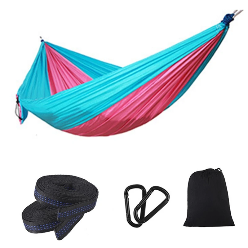 

Hammock Single Double Camping Lightweight Portable Hammock for Outdoor Hiking Travel Backpacking - Nylon Hammock Swing