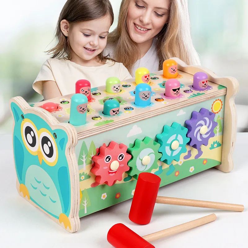Игрушка Монтессори Play Whac-a-родинка детская деревянная игрушка для рыбалки