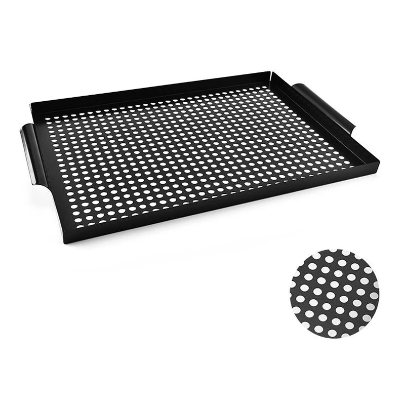 Антипригарная сковорода для гриля прямоугольная овощная курица говядина поднос