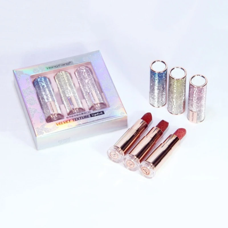 Hengfang Очаровательная цветная туманная губная помада в коробке матовая легко
