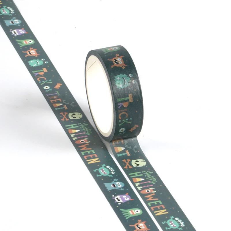 Новинка клейкая лента washi канцелярские принадлежности для Хэллоуина