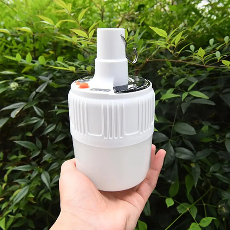 Перезаряжаемая Светодиодная лампа на солнечной батарее портативный аварийный