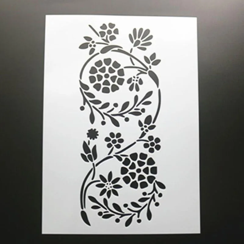 1 шт. Гранатовый Цветок DIY Многослойные трафареты настенная живопись раскраска