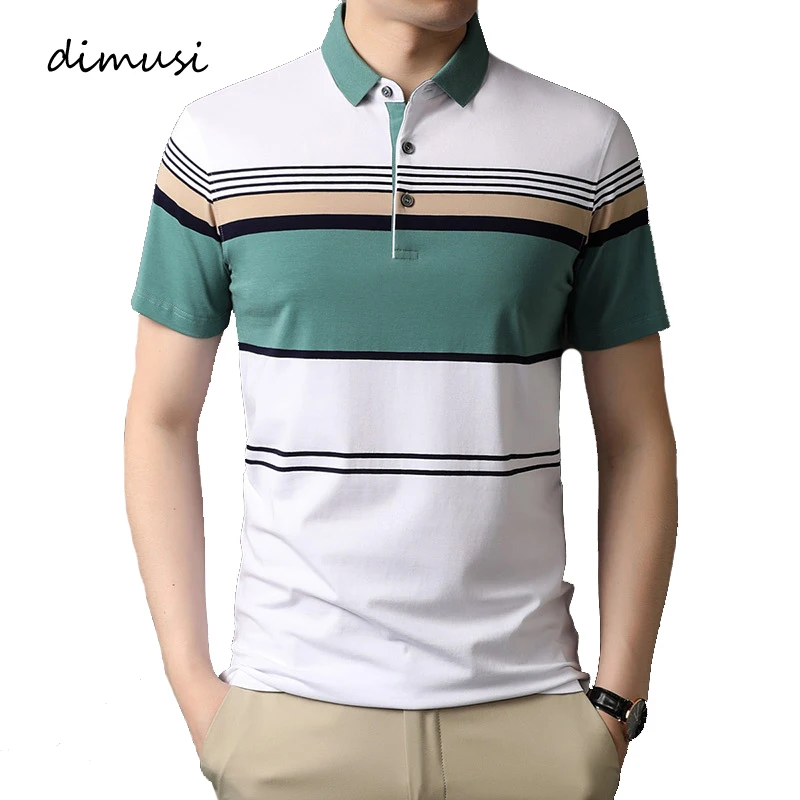 

DIMUSI Summer Men Short Shirts Fashion Men Cotton Short Sleeve Slim Polos Shirts Male Business Tops Tees Para Hombre Clothing
