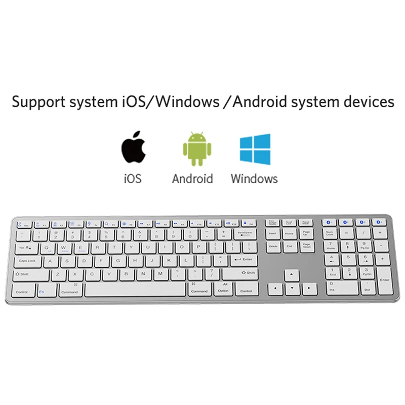 Желе расческа русский/испанский/французский беспроводной Bluetooth клавиатура для