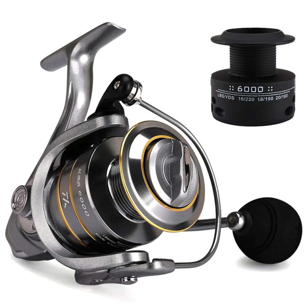 

High Quality Fishing Tackle 14+1 BB Double Spool Fishing Reel 5.5:1 Gear Ratio High Speed Spinning Reel Carp Fishing Reels For S