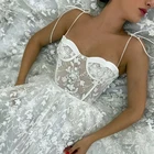 UZN великолепное белое милое, без рукавов, с кружевом платье с аппликацией для выпускного вечера, сексуальное длинное вечернее платье-трапеция на бретелях, размера плюс