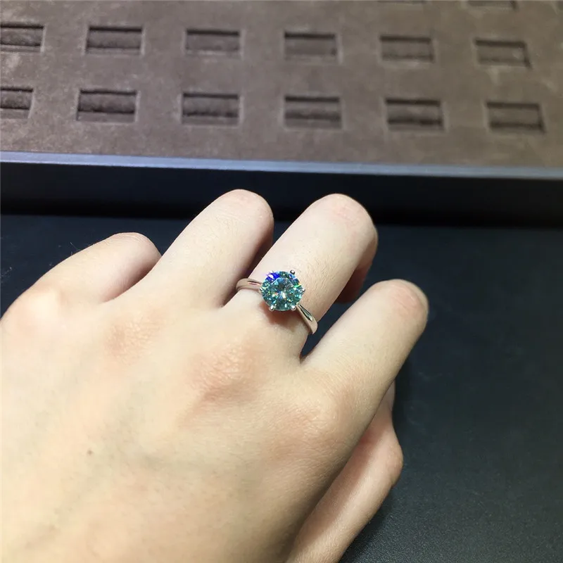 Кольцо из драгоценного камня 2 карата D VVS1 | Украшения и аксессуары