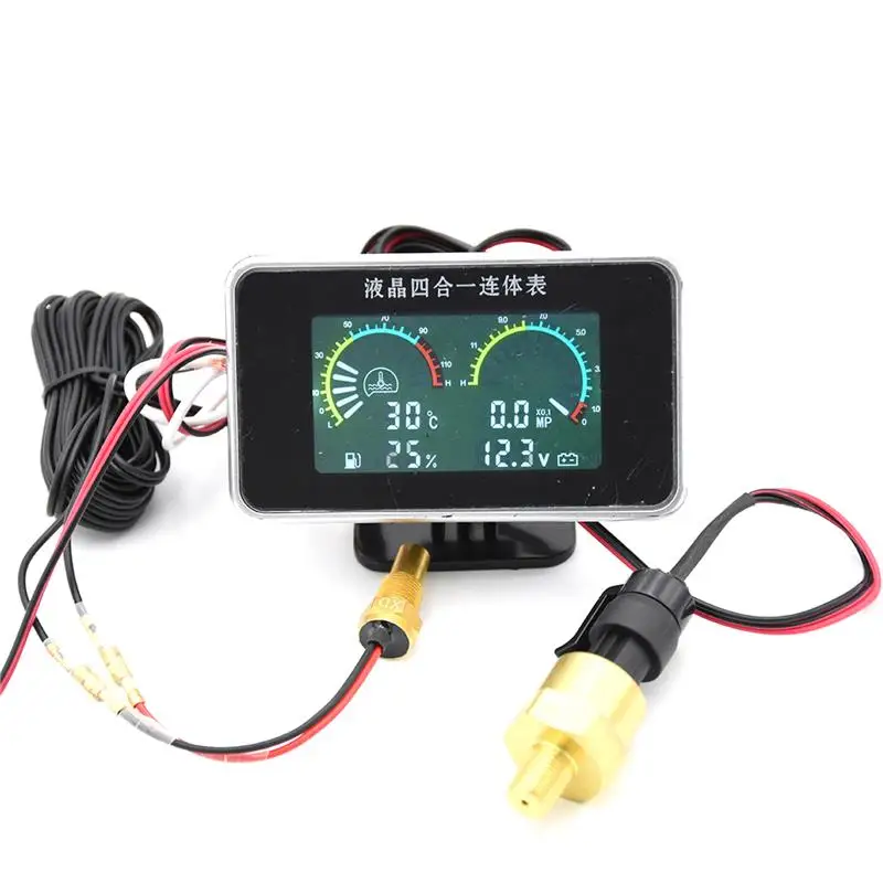 Универсальный 4 функциональный автомобильный измеритель температуры