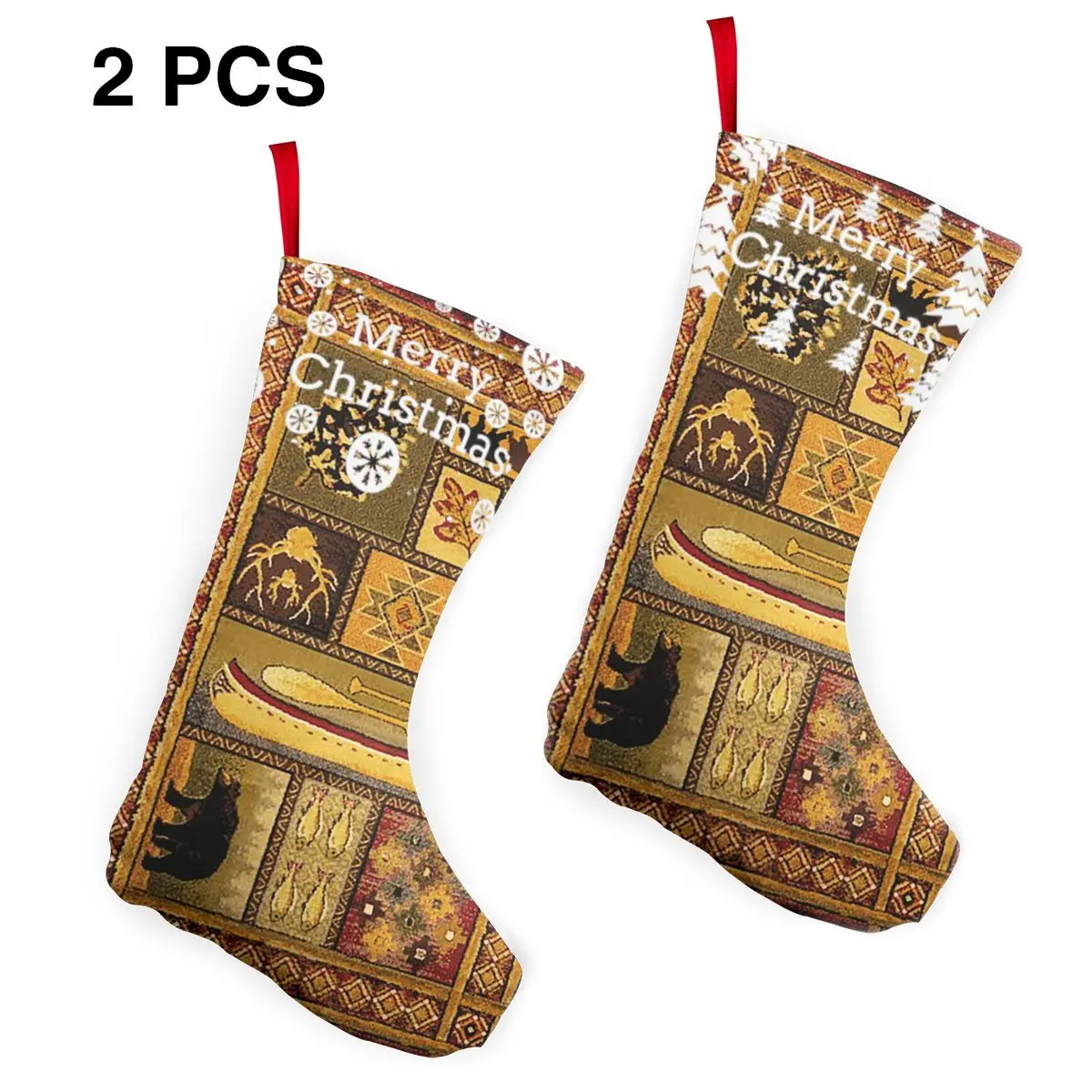 

Западный Ретро Сельский деревенский домик рождественские чулки рождественские подвесные носки Санты подарки праздничное украшение