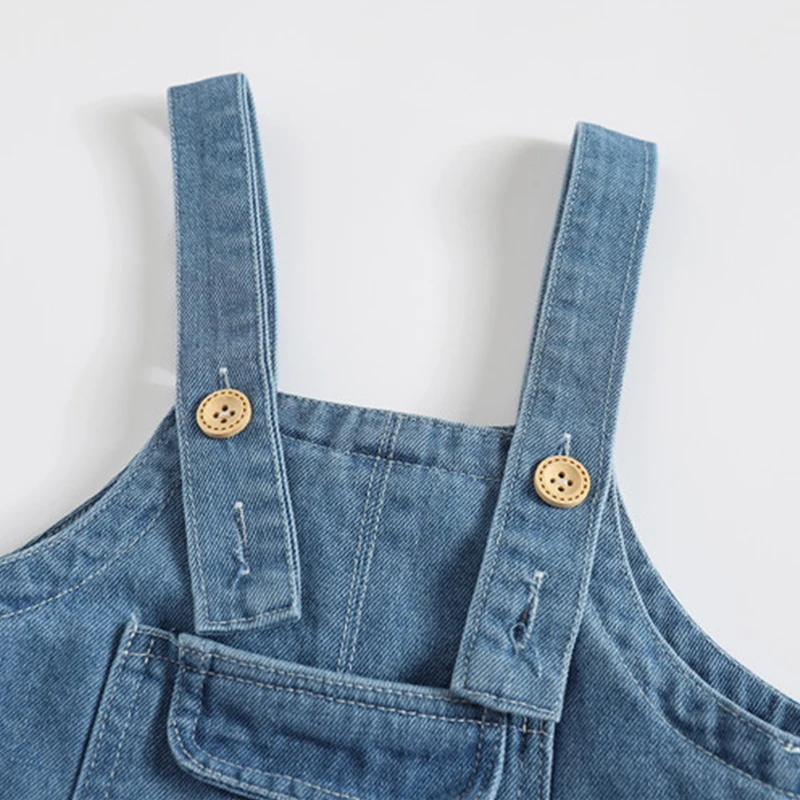 Детские комбинезоны Babyinstar одежда для маленьких девочек джинсы Летние Стильные с