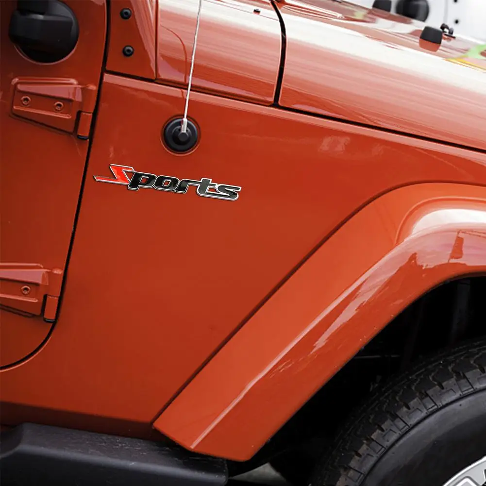 Металлическая 3D хромированная Спортивная Автомобильная наклейка с логотипом