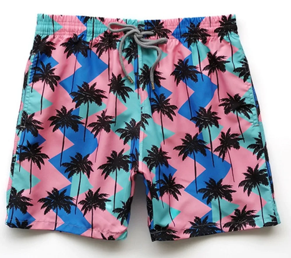 

Summer Coconut Tree men's beach pants shorts quick dry loose beach swimming surfing beach shorts