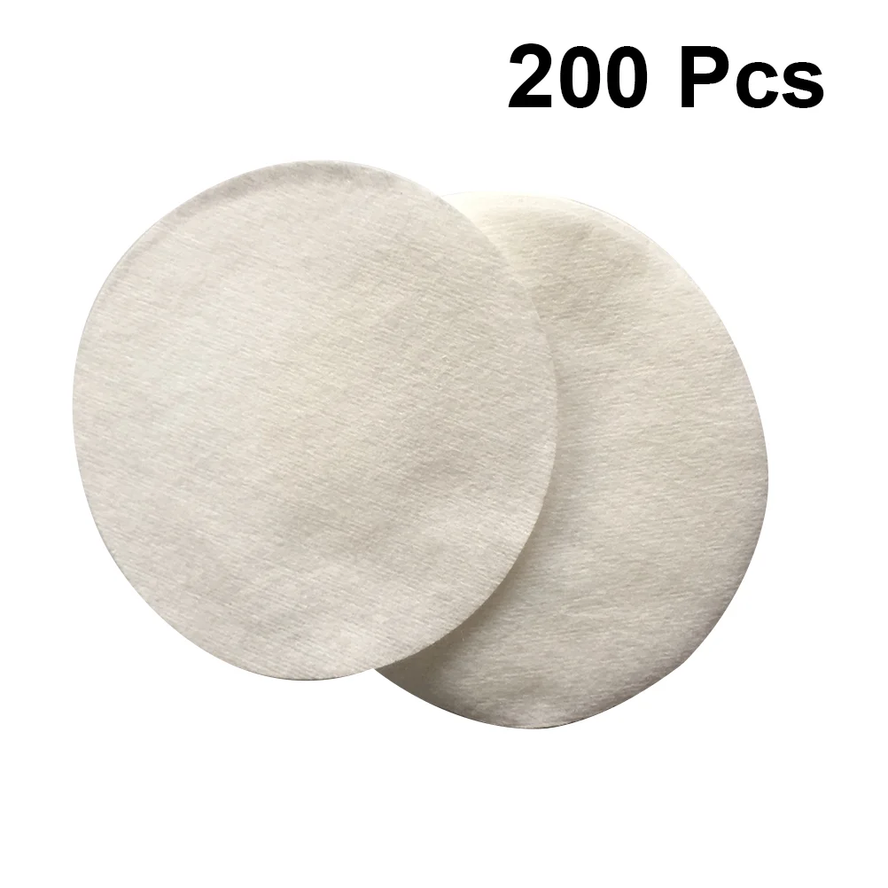 

200pcs Round Non-woven Sheet Wet Dry Pad Makeup Remover Pad Facial Non-woven Pieces (7.5cm Diameter, 100 Pieces/Pack)